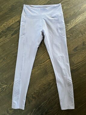 MPG Light Periwinkle High-Waist Stretch Moto Athletic Leggings Size M
